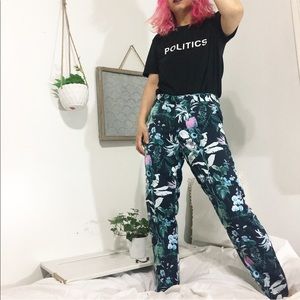 💜New /flower print pants